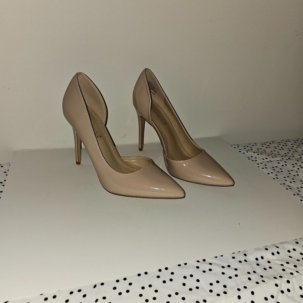 Nude Dress Pump - Cut out Arch Stilletto